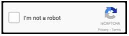 Fake reCAPTCHA click box used as a social-engineering lure inside the PDF